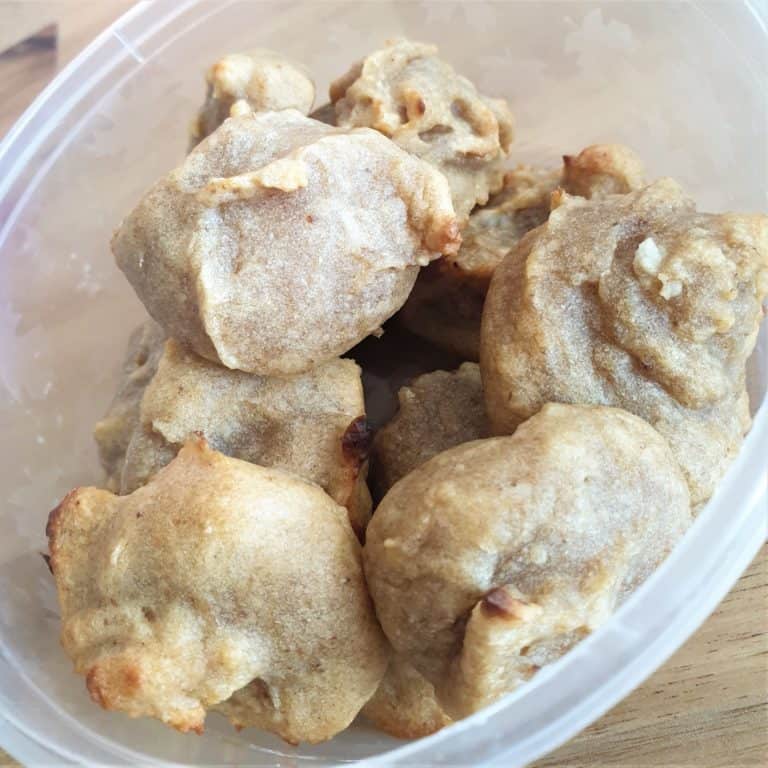 Il vous reste de la compote ? Voici la recette des biscuits compote de pomme pour le goûter de bébé en DME.