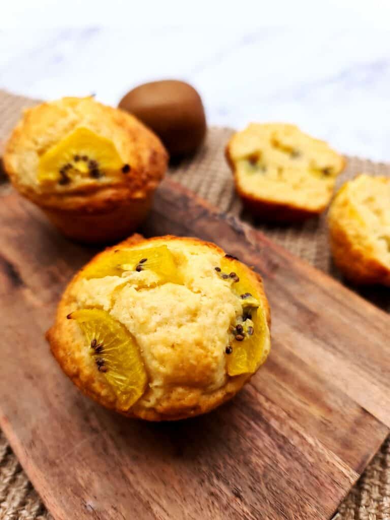 De bons muffins au kiwi pour le goûter de bébé en DME