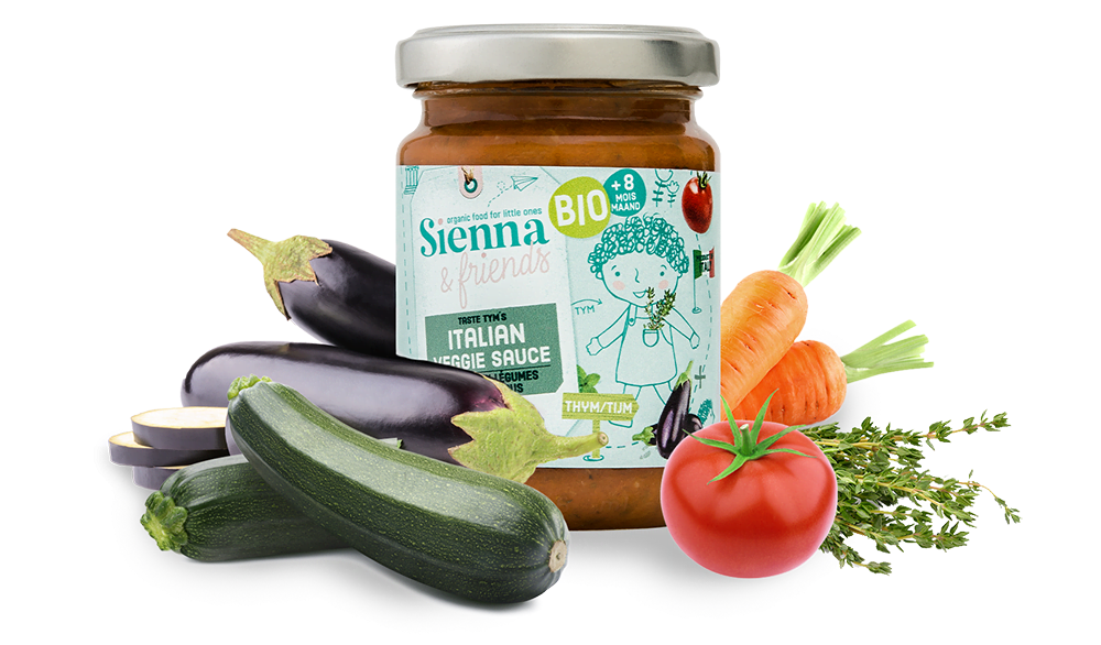 Sauce italienne aux légumes 100% biologique de Sienna Friends