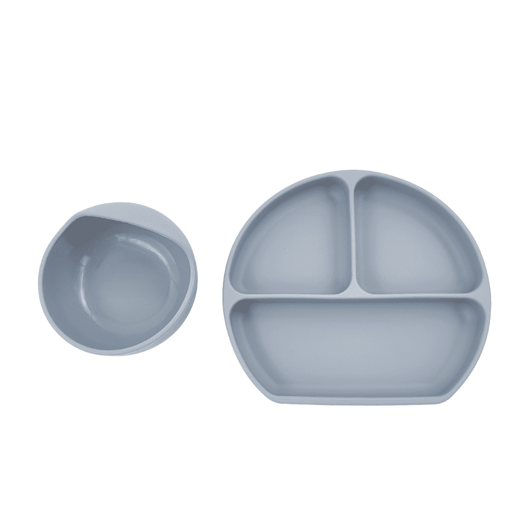 Assiette et bol en silicone Tidy Tot DME Bébé