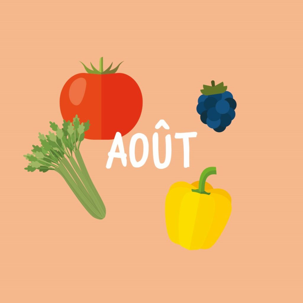 Les fruits et légumes du mois d'août sont sucrés naturellement, faites-en profiter bébé !
