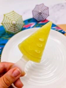 A delicious melon ice cream for baby BLW 's afternoon snack