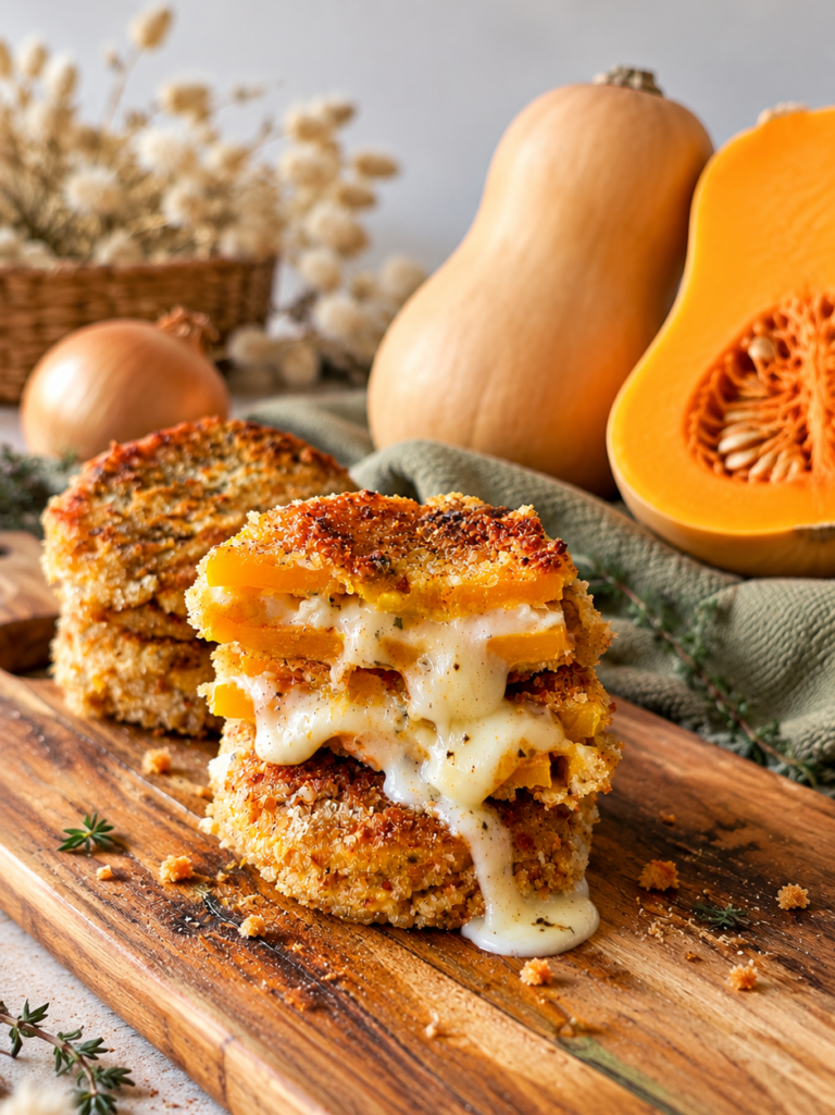 Ces panés de butternut au fromage de chèvre cachent un cœur fondant sous une panure légèrement croustillante. Une recette automnale gourmande à proposer à bébé dès 6 mois, mais qui a surtout l’avantage de pouvoir être déposée au milieu de la table pour toute la famille.
