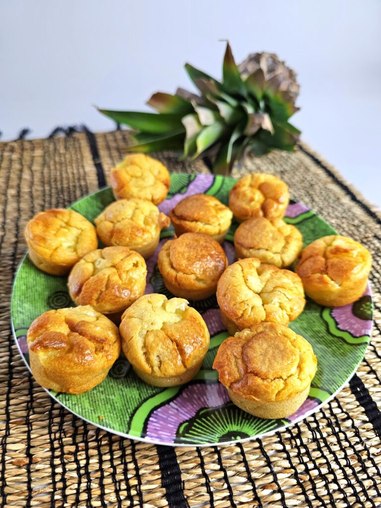 Des mini muffins à l'ananas parfait pour le goûter de bébé en DME