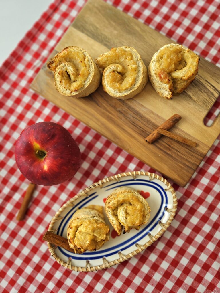 Cinnamons rolls à la pomme pour le gouter de bébé