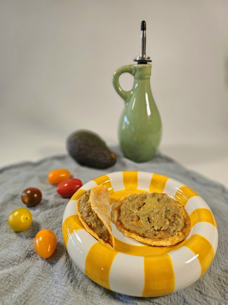 RAPLEY-METHODE recept van 8 maanden: tortilla zoete aardappelhuis en gemakkelijke en snelle advocaat-tomat.