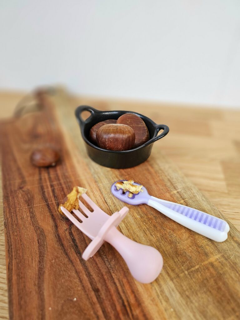 La châtaigne pour bébé dès 6 mois : un aliment doux, riche en énergie et facile à digérer, parfait pour l’automne en DME 🌰