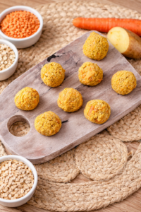 Boulettes lentilles bébé dès 6 mois : recette DME facile, riche en protéines végétales et parfaite pour découvrir les légumineuses.