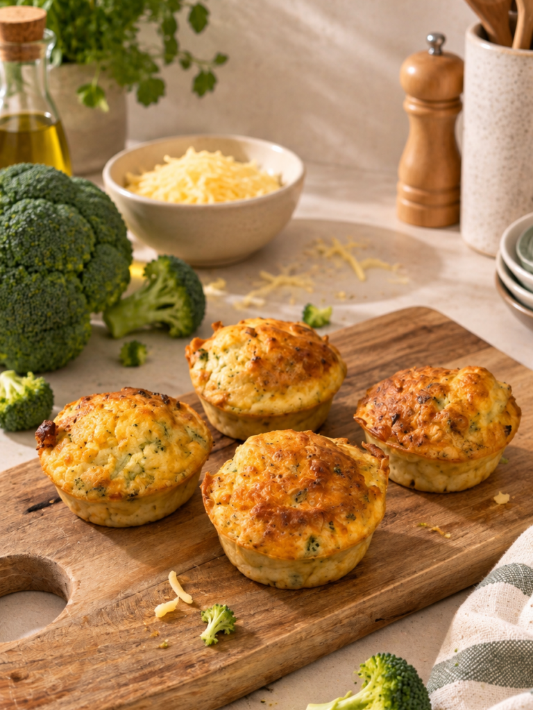 Muffins brocoli bébé dès 6 mois : une recette DME salée, moelleuse et facile à prendre en main, avec du brocoli et du fromage.
